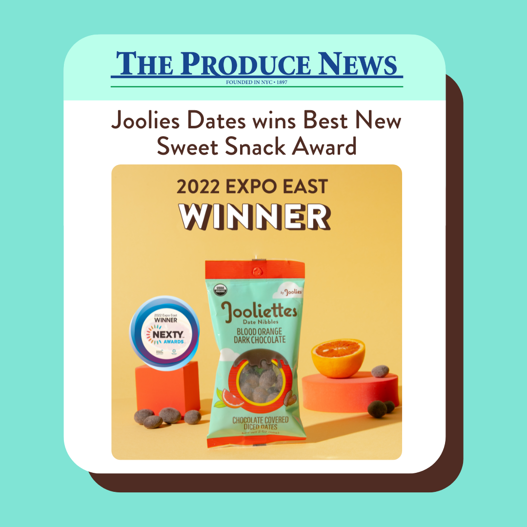 Joolies Dates wins Best New Sweet Snack award